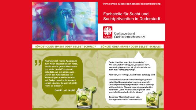 Ausstellung „Sünde? Oder Spaß? Oder selbst schuld?“ der Fachstelle für Sucht und Suchtprävention der Caritas Südniedersachsen